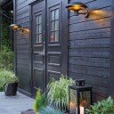 Dyberg Larsen DL31 utendørs vegglampe IP44 - Svart