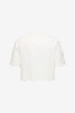 Only Carmakoma   Bluse carMiffy S/S Emb Tie Top OS Wvn   Hvit