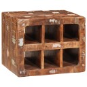 vidaXL Vinhylle Veggmontert Brun 44 x 30 x 35 cm Solid gjenvunnet tre