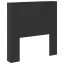  Hodegavl med hylle Svart 100 x 16,5 x 103,5 cm Konstruert tre