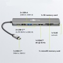 Goobay USB hub med USB USB C HDMI og RJ45 USB C hub 8 porter