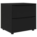 vidaXL Oppbevaringsskap 60 x 48 x 57 cm Konstruert tre Svart