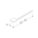 Korsbakken Håndkleholder 32 cm Krom