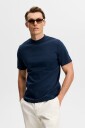 J. Lindeberg Ace Mock Neck T Shirt Navy L