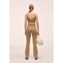 Casall Sublime Folded Flare Pants Light Khaki M