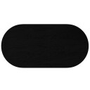  Bordplate mørkebrun 120x60x2 cm oval heltre eik
