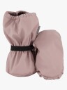 mikk-line Pu Rain Footies W. Fleece - Pink - 74