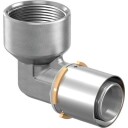 Uponor S-Press vinkel med muffe 50-Rp1 1/2"FT