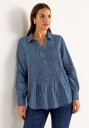 Cellbes Of Sweden Denimbluse med sydd folder
