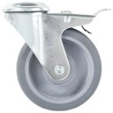  Svinghjul med bolthull og doble bremser 4 stk 100 mm