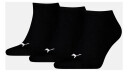 Puma Puma Unisex Sneaker Plain 3p Black 35-38 Bomullssokker