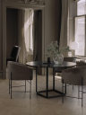 New Works Florence Spisebord 145 cm Svart Marmor / Svart