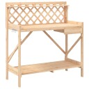  Pottebenk med espalier heltre gran