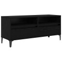  TV skap Svart Eik 100 x 34,5 x 44,5 cm Ingeniørtre og jern