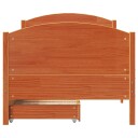  Sengeramme uten madrass voksbrun 90x190 cm heltre furu 8721102942006
