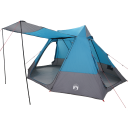 Camping Telt med tak med lagring Blå 482 x 360 x 227 cm taft