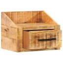  Nattbordskap med skuff Brun 40 x 30 x 30 cm Massivt mangotre