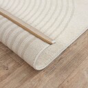 Gulvteppe   240x340 cm   Vevet   Kremfarget med mønster   Eclipse   Nordstrand Home