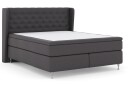 Select No 6 Komplett Sengepakke 160x200 Fast Watergel - Mørkegrå/Sølvben