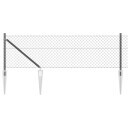  Gjerdepålesett Grå 0.8 x 10 m Galvanisert Stål
