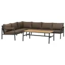 Brafab Cap hjørnesofa Stor Anthracite / Brown