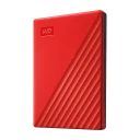 WD My Passport 2TB Ekstern Harddisk Kryptert Rød USB 3.2 Gen 1