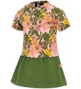 Hummel Kjole HMLAuli Rosa/Grønn m. Blomster 68 Kjole Flerfarget 62