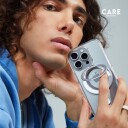 Care by PanzerGlass MagSafe Kickstand Deksel Sølv for iPhone 16 Pro Max