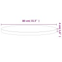  Bordplate Ø80x4 cm rund heltre bøketre 355925