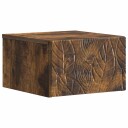  Vegghengt Sidebord 2 pcs Røkt Eik 34,5 x 33 x 20 cm