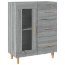 beBasic Skjenk grå sonoma 69,5x34x90 cm konstruert tre   GrÃ¥