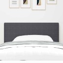  Hodegjerde Enkel Design Mørkegrå 80 cm Corduroy Stoff