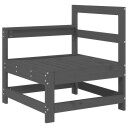  Utendørs hjørnesofa grå heltre furu 825501
