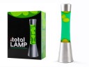 iTotal - Lava Lamp 40 cm - Silver Base, Green Liquid and Yellow Wax (XL2346)
