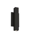 Chara 12" Square Outdoor Wall Sconce Black