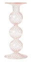 Moonlight Copenhagen - Swirl lysestake 22 cm rosa