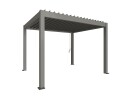 Biohort Pergola størrelse 3,5 x 3 metallic quartz grå