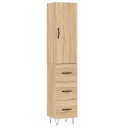  Highboard sonoma eik 34,5x34x180 cm konstruert tre