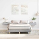 Sengeramme uten madrass grå sonoma 120x200 cm konstruert tre