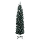  Kunstig slankt juletre med 150 LED 120 cm