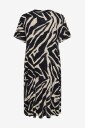 Only Carmakoma   Kjole carFyrla S/S V neck Blk Aop Dress   Beige