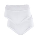 Calida - Maxitruser Lycra Spitze Panty 2-pakning - Hvit