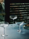 Louise Roe Triple Cut Champagneglass Klar