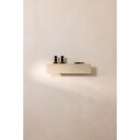 Metallbude Shea dusjhylle beige