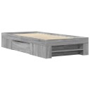  Sengeramme grå sonoma 90x190 cm konstruert tre 8721102855290