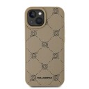 Karl Lagerfeld MagSafe Mobildeksel for iPhone 15 med Karl Head Design - Beige