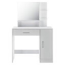 Moderne kosmetikkbord med speil ModernHome Hvit