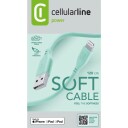 CellularLine ladekabel USB-A til Lightning 1,2m - Grønn