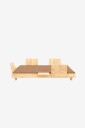 Karup   Social Sovesofa m. 4 Pcs Back Rests  2 Pcs Side Tables And Mattress   Gul