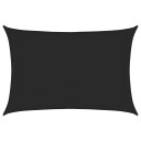 vidaXL Solseil 160 g/m² svart 4x6 m HDPE